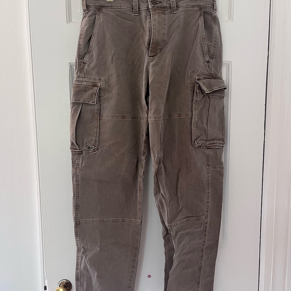 Abercrombie & Fitch Brown Cargo Pants Relaxed Fit